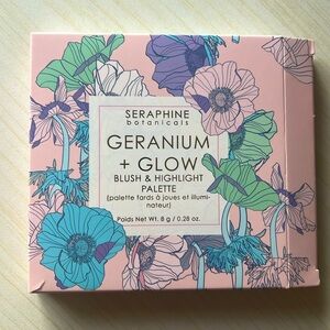 Seraphine Botanicals Geranium + Glow Blush & Highlight Palette